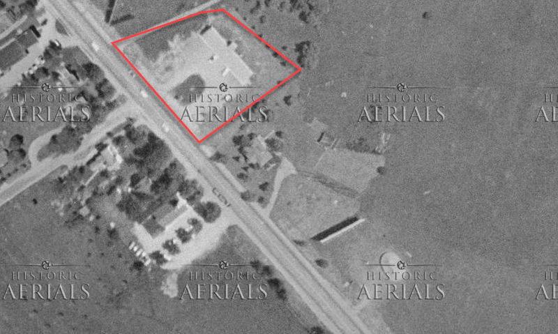 Skylark Motel - 1957 Aerial (newer photo)